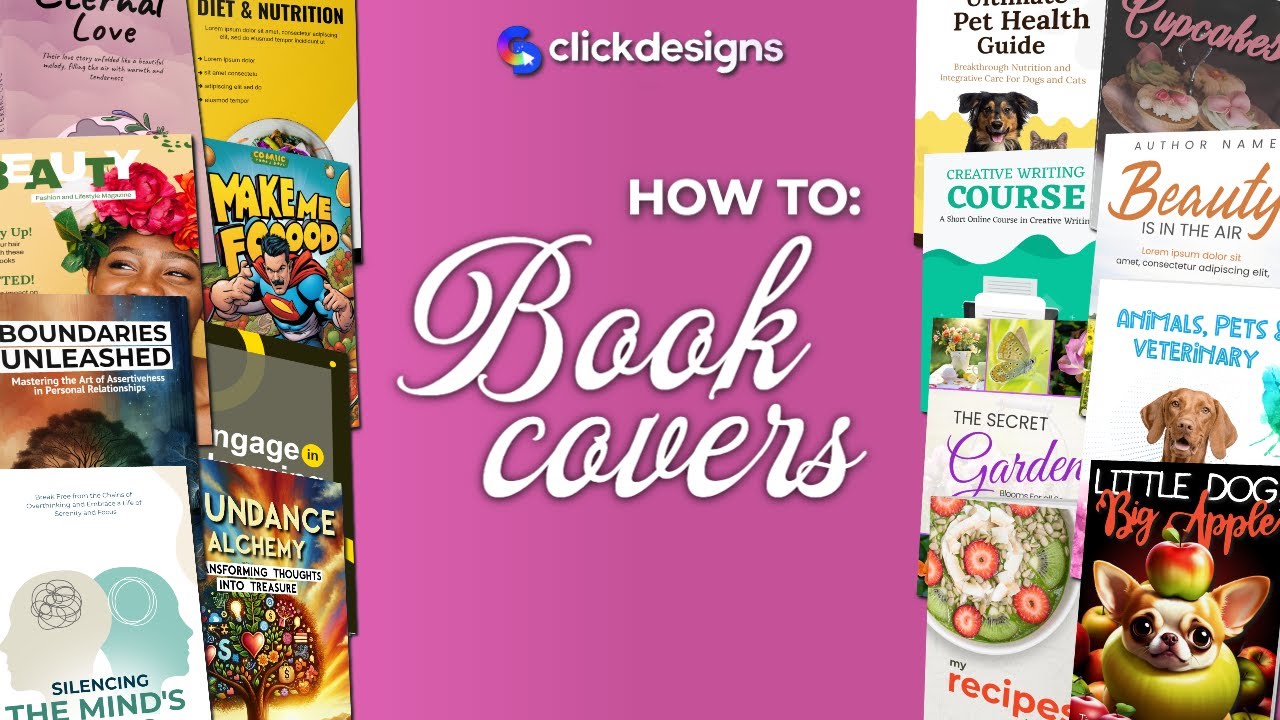 HOW TO: Book Covers With ClickDesigns! 🙌📚 #ClickDesigns #BookCovers