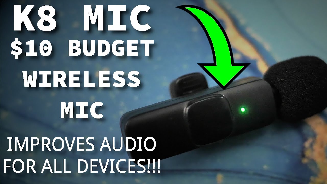 K8/YLW EJ001 Wireless Lavalier Microphone - Review And Test - YouTube