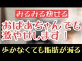 【60代70代向け】歩かなくてもおばあちゃんでも脂肪が減り激やせする！