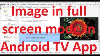 How to easily set an image in full screen mode in your Android TV App?