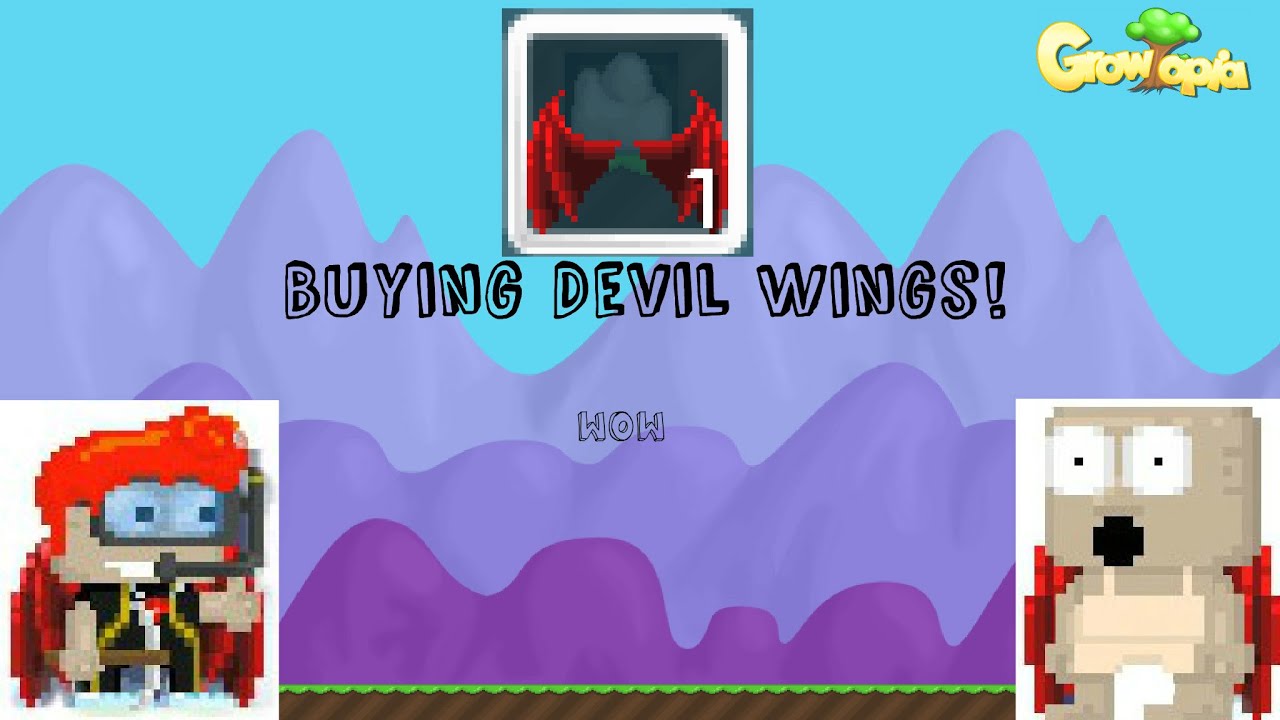 Growtopia Buying Devil Wings YouTube