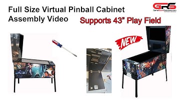 Full Size Virtual Pinball Assembly Video - 43" Play Field