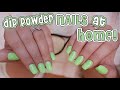 HOW I DO MY DIP POWDER NAILS AT HOME!