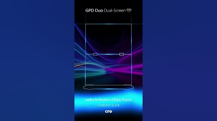 GPD DUO, The world first duo OLED screen laptop #gpd