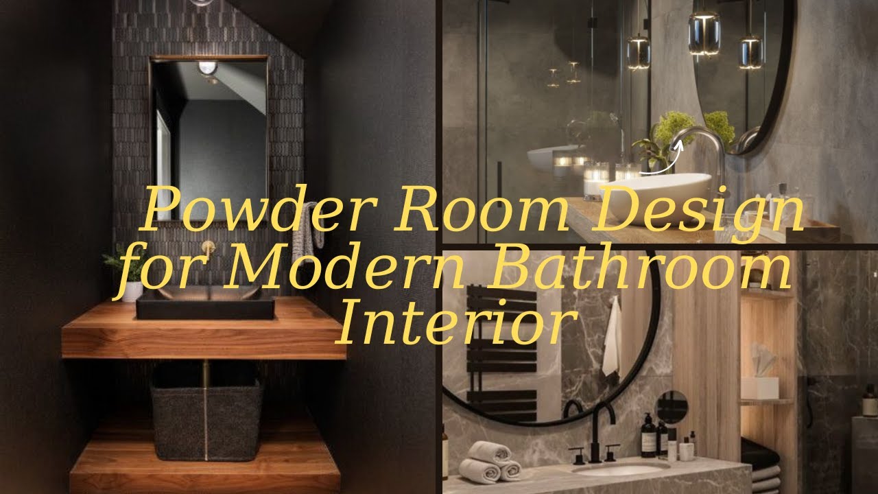 Sophistication Unleashed: Powder Room Design for Modern Bathroom ...