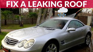 how to fix a leaking roof (water leak) - mercedes sl (r230)