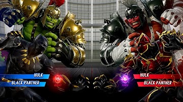 Gladiator Hulk & Black Panther Vs Gladiator Hulk & Black Panther | Marvel vs Capcom: Infinite