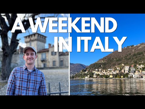 Weekend in ITALY - Somma Lombardo, Arona, Lake Como, visiting an Italian supermarket!