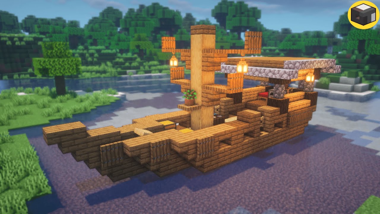 Minecraft: How to Build a Boat House 🌊⛵ | Minecraft Boat Tutorial - YouTube