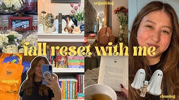 FALL RESET 🤎🍂 | new hair, trader joes haul, cleaning and organizing!