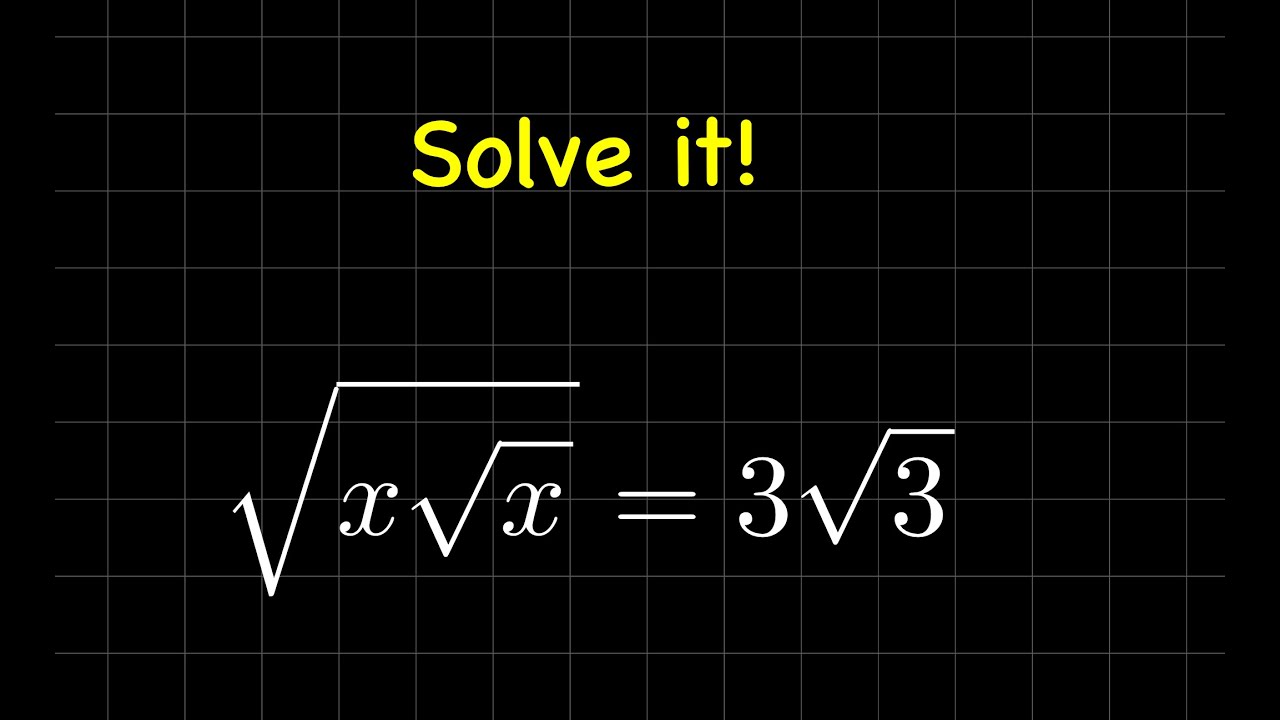 Math Olympiad Radical Simplification YouTube Math olympiad radical simplification youtube