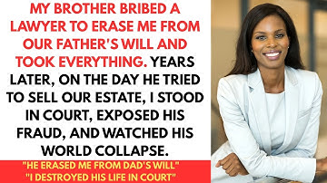My Brother Stole My Inheritance and Watched Me Suffer for 23 Years... Until I Destroyed Him in Court