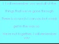 I will remember you lyricsryan cabrera