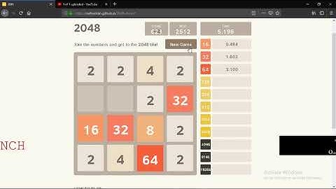 (Old PB) 2048 (Keyboard) - 16 [0.484], 32 [1.603]
