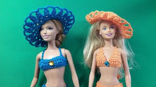 Шляпки с ажурными полями для Барби. Урок вязания. Barbie Crochet. Мастер-класс. Шляпки с ажурными полями для Барби. Урок вязания. Barbie Crochet. Мастер-класс.