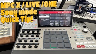MPC X / LIVE / One Quick Song Mode Quick Tip by PPIC 172 views 6 months ago 3 minutes, 57 seconds