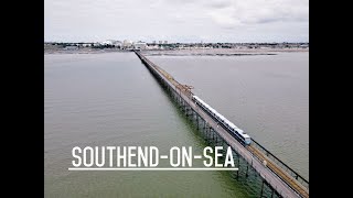 Southend-on-Sea from the Air, the Pier and Railway | 4K Drone | Essex, England