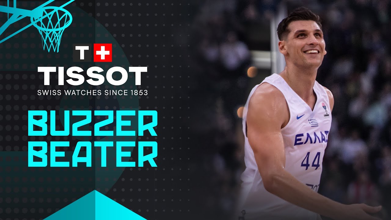 Kostas Mitoglou with the putback dunk to beat the TISSOT Buzzer Beater! #EuroBasket 2025 Qualifiers