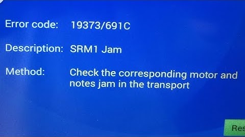 GRG CM 400 ERROR SRM1 jam #grgbanking #grg #grgcm400#cashsortingmachine#countingmachine 