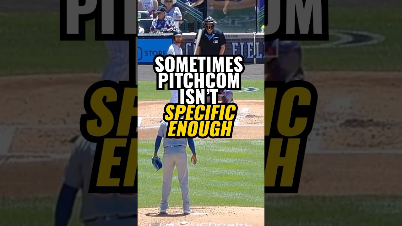 Sometimes Pitchcom isn't specific enough.