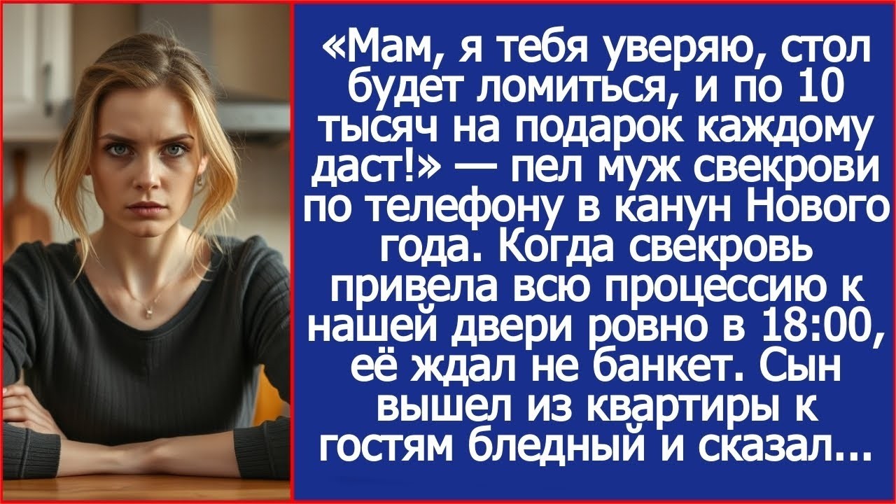 Мам, я тебя уверяю, стол будет ломиться, и по 10 тысяч на подарок каждому даст ! Обещал муж свекр