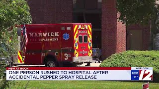 1 person rushed to hospital after accidental pepper spray release