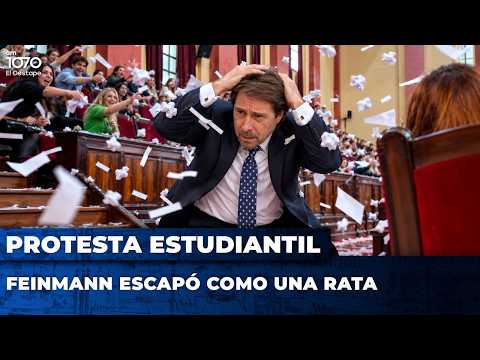 🥊 ¡YO TE VI CORRER! ESTUDIANTES PROTESTARON CONTRA los JUECES de la CORTE y HUYERON con FEINMANN