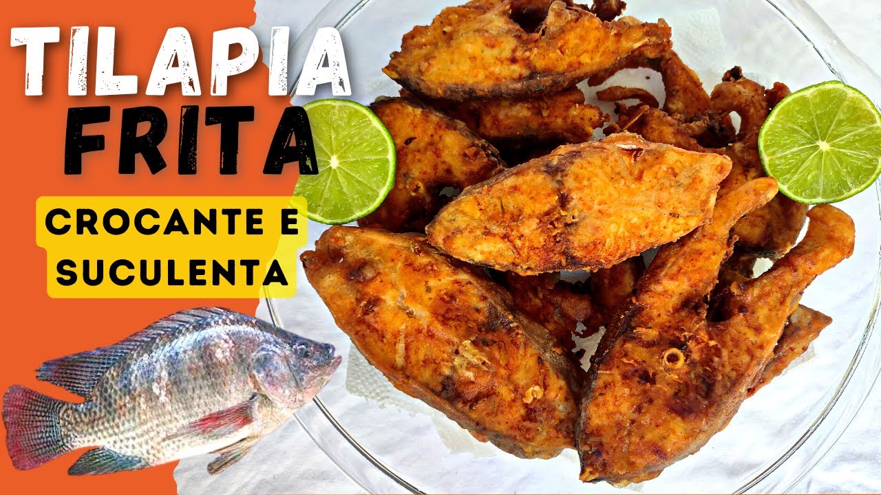 Não sabia que TILAPIA frita era TÃO GOSTOSO PEIXE FRITO YouTube