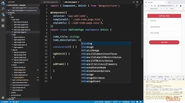 30 Adding New ToDos   Building Mobile Apps with Ionic 4 Video