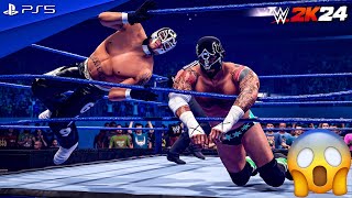 WWE 2K24 - CM Punk vs. Rey Mysterio - Full Match at WrestleMania 25 | PS5™ [4K60]