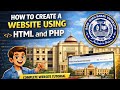 How to create a simple university website using HTML and PHP| Easiest tutorial for beginners
