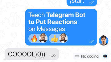 Teach Telegram Chatbot to Set Reactions to Messages in Group and Private Messages