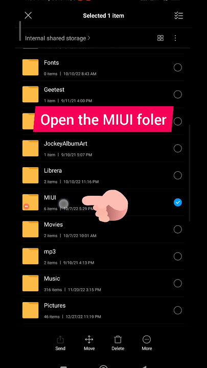 Locate the 'allbackup' folder in xiaomi phones with MIUI