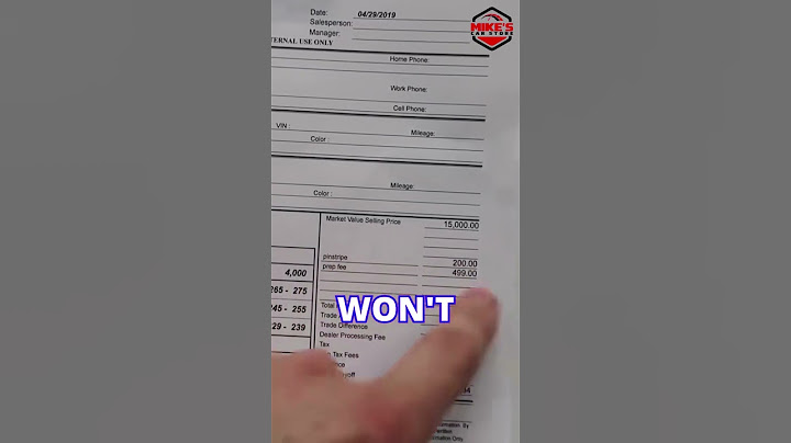 How To Ask A Car Dealer To Lower Their Fees