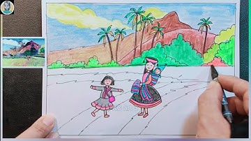 Thiên nhiên trong tranh của họa sĩ Paul Gauguin - lớp 8 | Vẽ tranh theo tác phẩm của Paul Gauguin