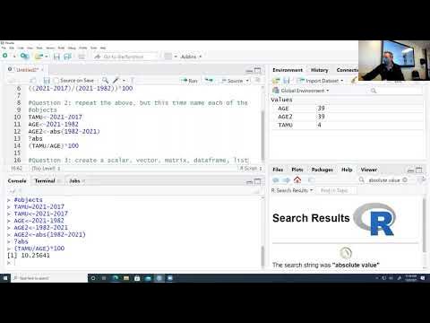 Introduction to Coding in R Part 1 - YouTube