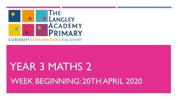 Year Three Maths - Week One - Lesson Two
