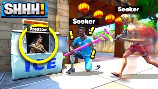 FORTNITE BATTLE ROYALE HIDE and SEEK! | I CAN'T BELIEVE HE FOUND ME!