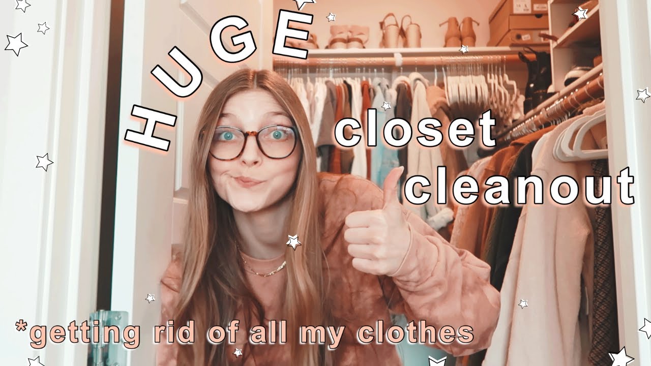 HUGE CLOSET CLEAN OUT!! *decluttering & organizing my entire closet ...