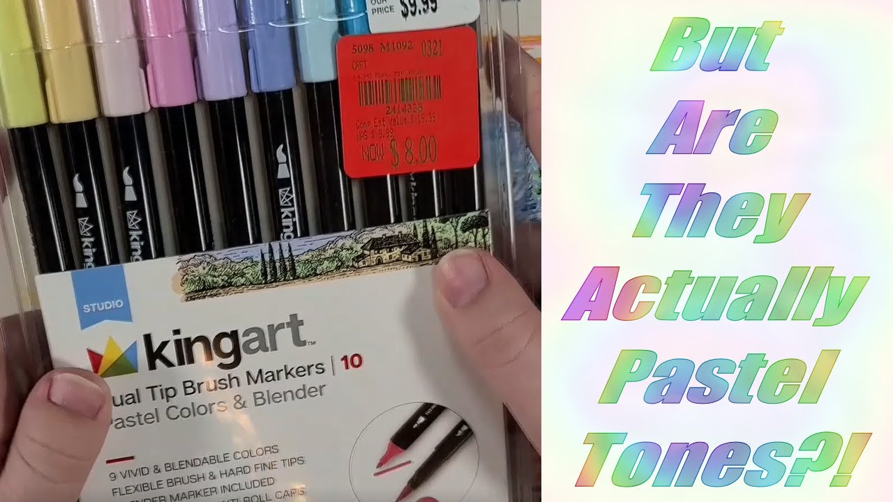 KingArt Pastel Markers Review YouTube