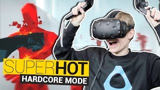 THE HARDCORE MODE CHALLENGE! | Superhot VR Forever (HTC Vive Gameplay)