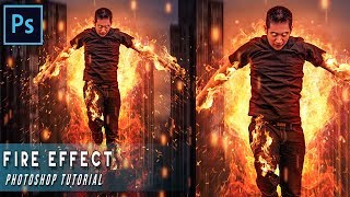 PHOTOSHOP TUTORIAL How To Make Fire Effect Composite