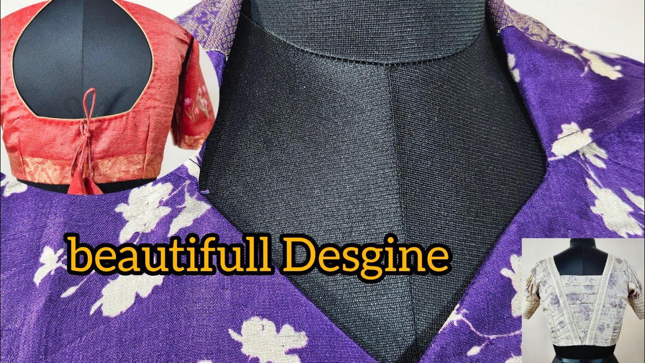 62 vlog back neck blouse designs #blouse #daillyvlogger #