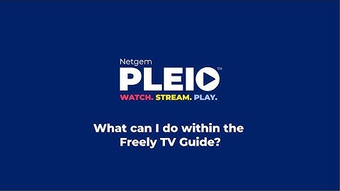 What can I do within the Freely TV Guide?
