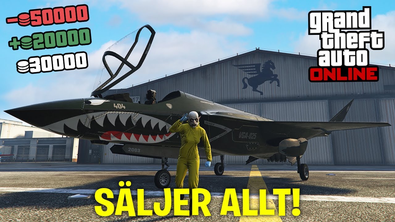 GTA ONLINE - SÄLJER HELA VÅR HANGAR BUSINESS I PUBLIC LOBBY