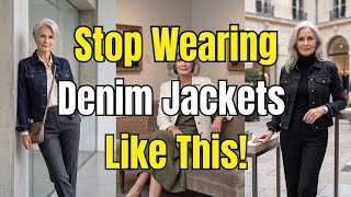 How to Wear Denim Jackets at 60 : Keep, Tailor or Replace Yours? (7 Styling Hacks).