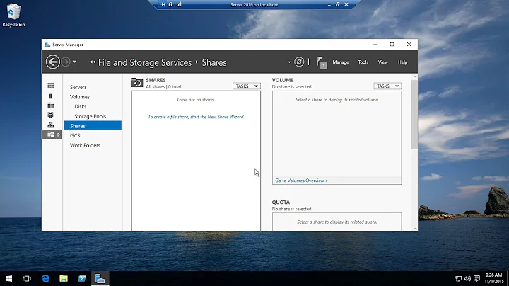 Server 2016 And 2012 R2 - Share Files And Folders (with access based enumeration)