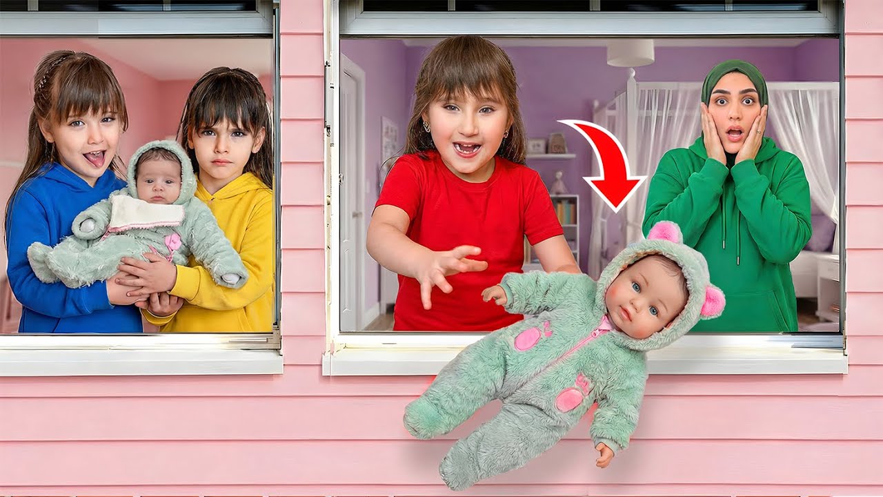 ملك وماريا وكتاليا عملو مقلب كبير بفرح وبيبي دان   - عملت انهيار ! 