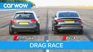 Audi S3 vs RS4 B7 - DRAG & ROLLING RACE! Can a 2.0 Turbo Auto beat a 4.2 V8 Manual from 2008?