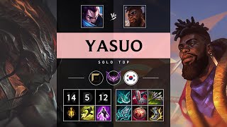 Yasuo Top vs K'Sante - KR Master Patch 25.S1.2